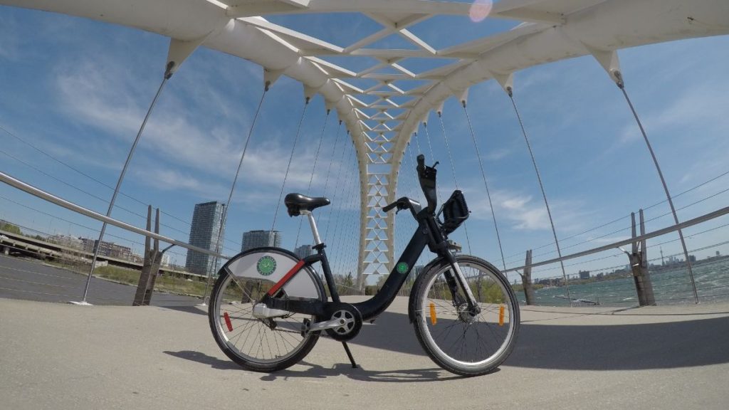 Bike Share Toronto bridge