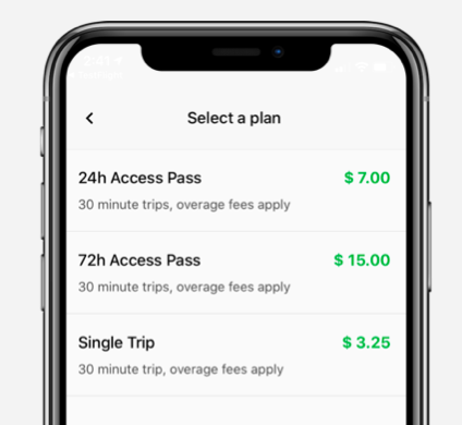 Bike Share Toronto passes app