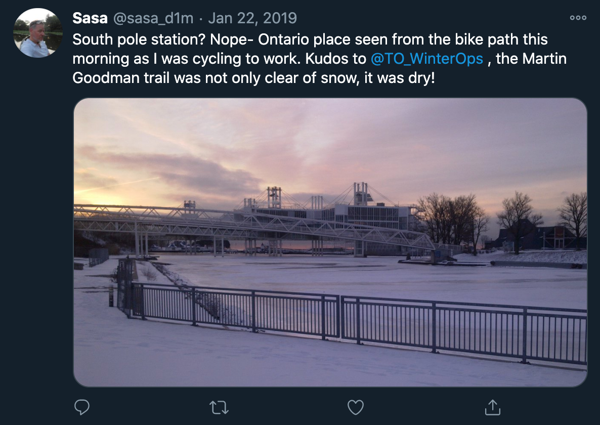 Bike Share Toronto Twitter Mention